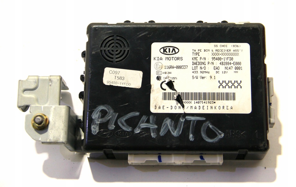 фото №1, Kia picanto ii модуль комфорта assy-bcm 95400-1yfd0