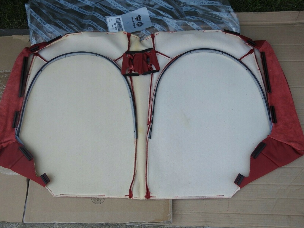 фото №7, Кожа czerwona сиденье сиденье fiat 500 l 07-12