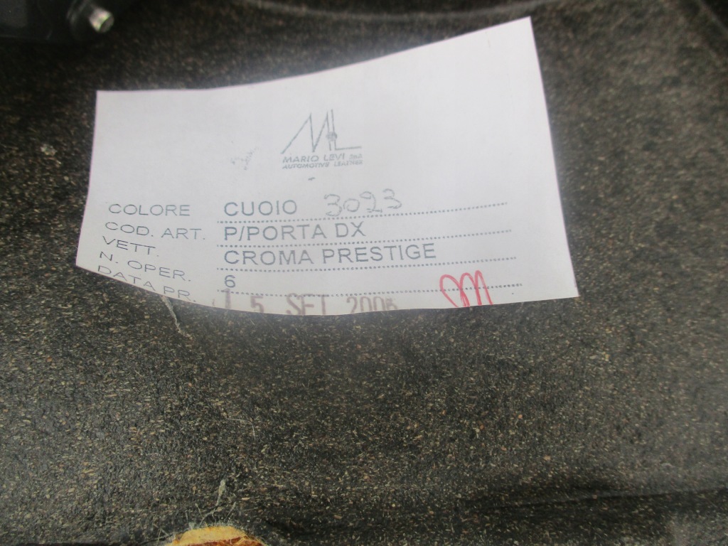 фото №3, Обшивка обивка дверь правый перед fiat croma