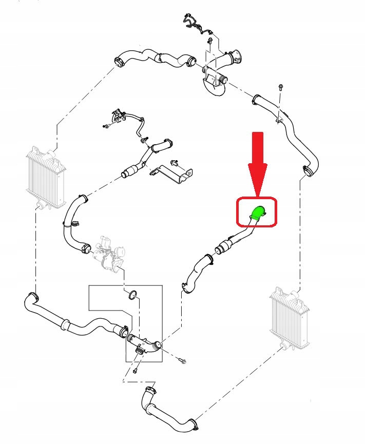 фото №6, Труба інтеркулер range rover sport 3.0 d lr062031