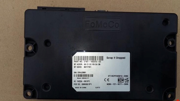 фото №1, Ford kuga mk 2 13 r модуль bluetooth d1bt-14d212-cc