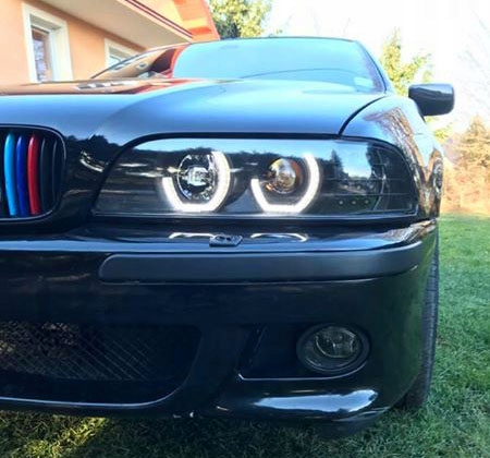 фото №10, Bmw 5 e39 лампы фары black кольца 3d led поворотники линзы
