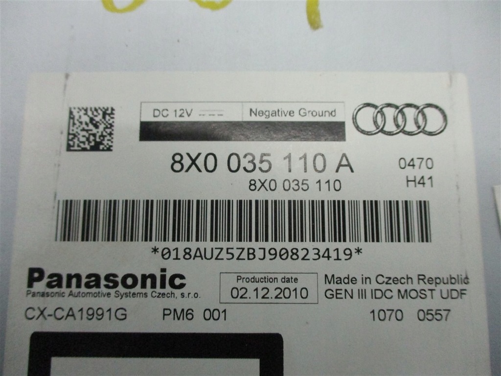 фото №7, Чейнджер cd audi a4 a5 s4 s5 a7 a8 q3 8x0035110a