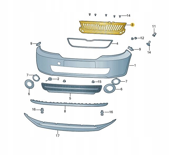 фото №4, Решётка радиатора решётка радиатора решётка перед skoda citigo 1st853653a