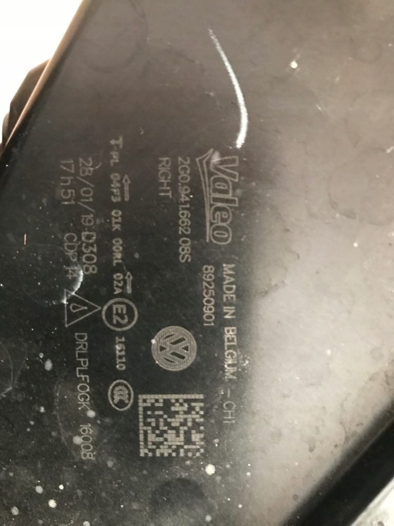 Vw polo 2g0941662 08s противотуманная фара led drl оригинал  европа Доставка