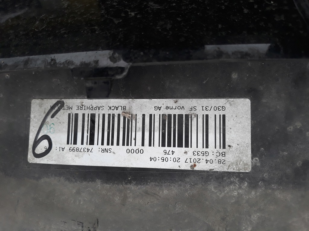 фото №6, Бампер передний bmw 5 g30