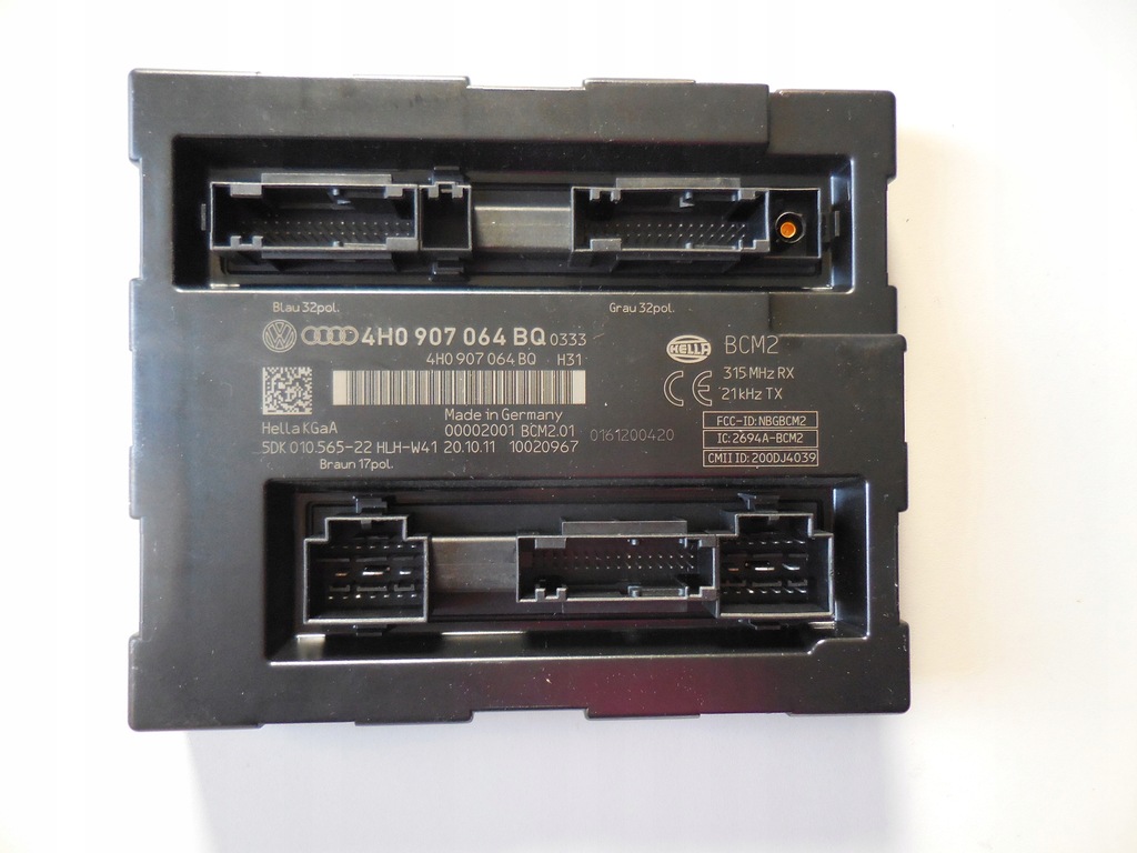 фото №1, Audi a8 d4 модуль комфорта bcm 4h0907064bq