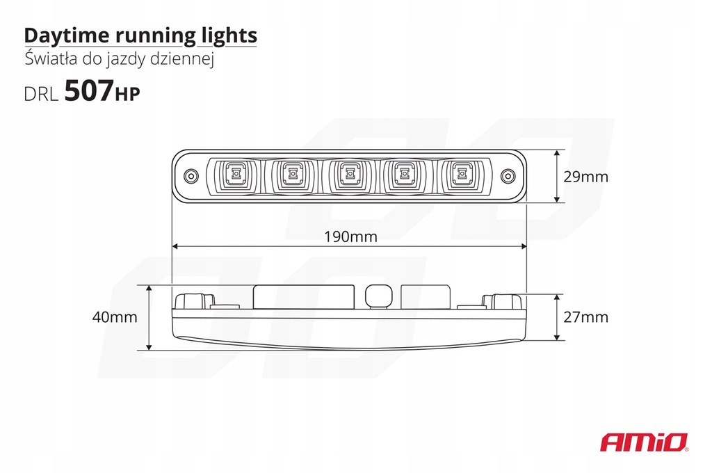 фото №7, Свет do движение dziennej drl amio 01523