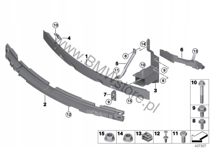 фото №3, X5 f15 f85 панель фары направляющая лампы