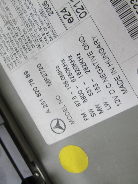 фото №6, Радіо mercedes r-klasa w251 a2518207889