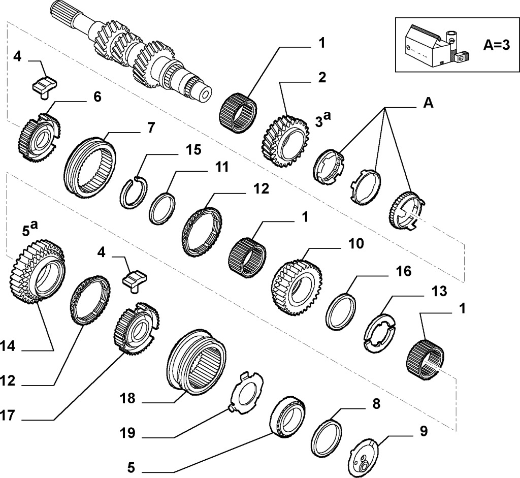 фото №3, Синхронизатор alfa romeo 147 156 idea lybra stilo
