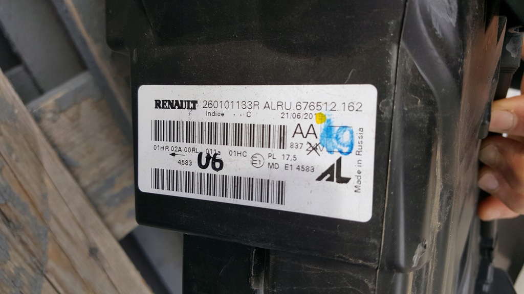 фото №6, Лампа правая перед передняя dacia duster ii 2 led