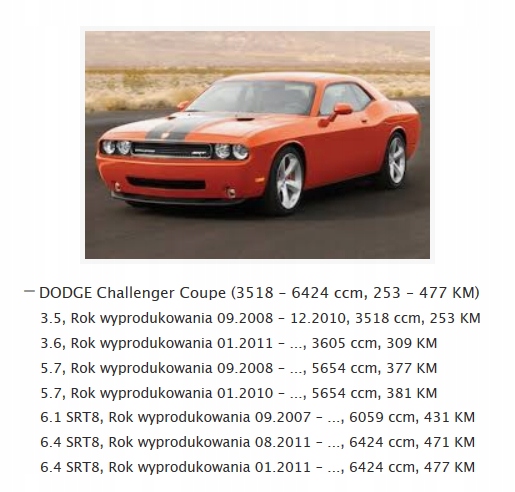 фото №11, Повітродувка вентилятор dodge challenger 2007 łódź