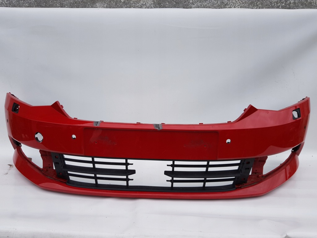 фото №1, Fabia iii бампер перед оригінал pcd омивачі
