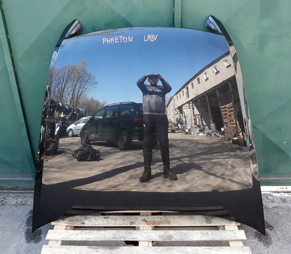 фото №3, Vw phaeton капот кришка двигуна lr9v bdb w колір