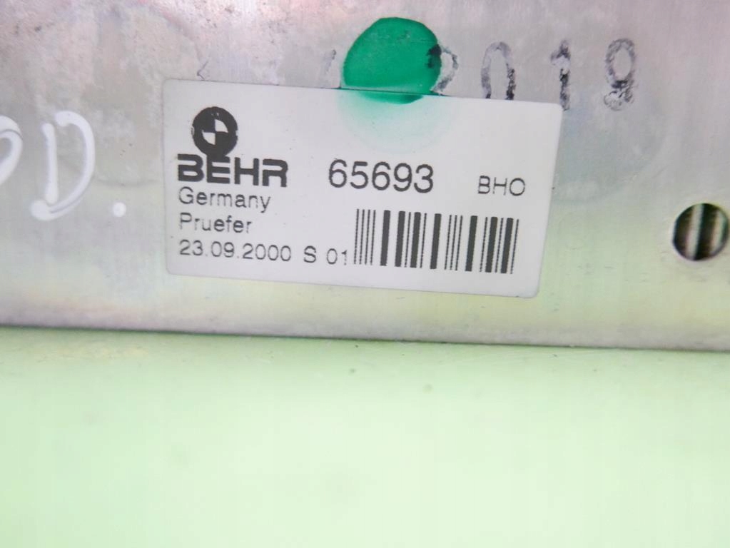 фото №7, Випарник кондиціонера behr bmw e46 320d 2.0d 98-01