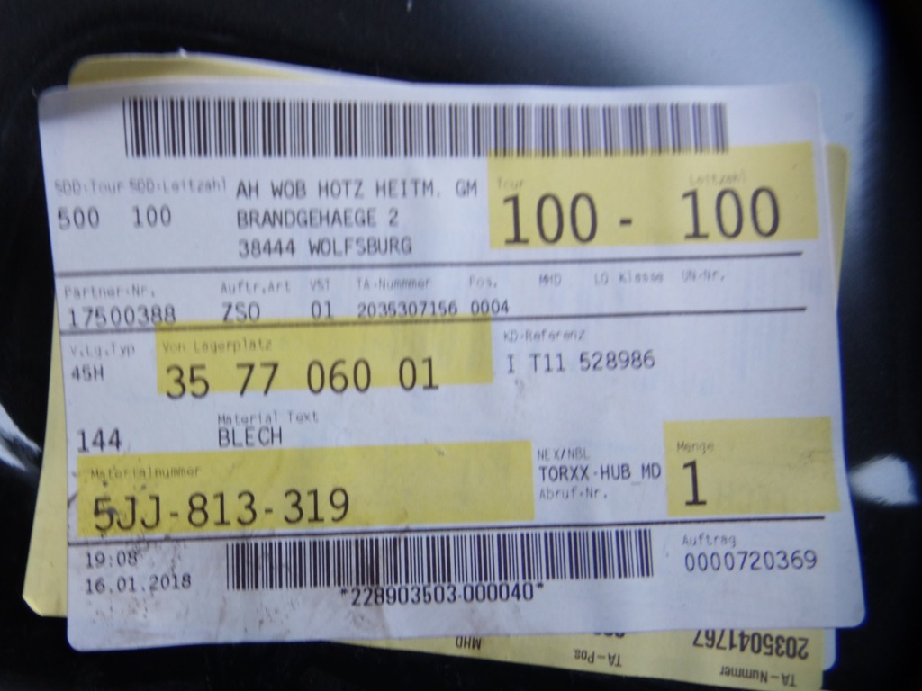 фото №3, Вкладка металлическая лампы задняя левая skoda rapid 12-