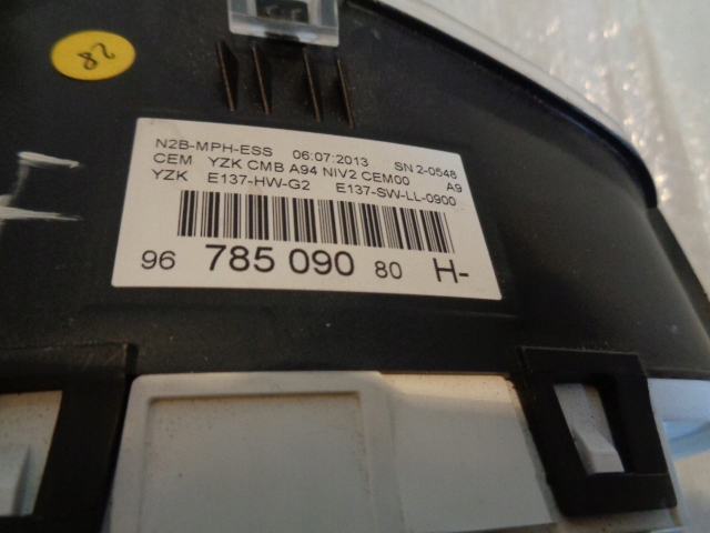 фото №6, Peugeot 2008 счетчик приборы 9678509080 anglia