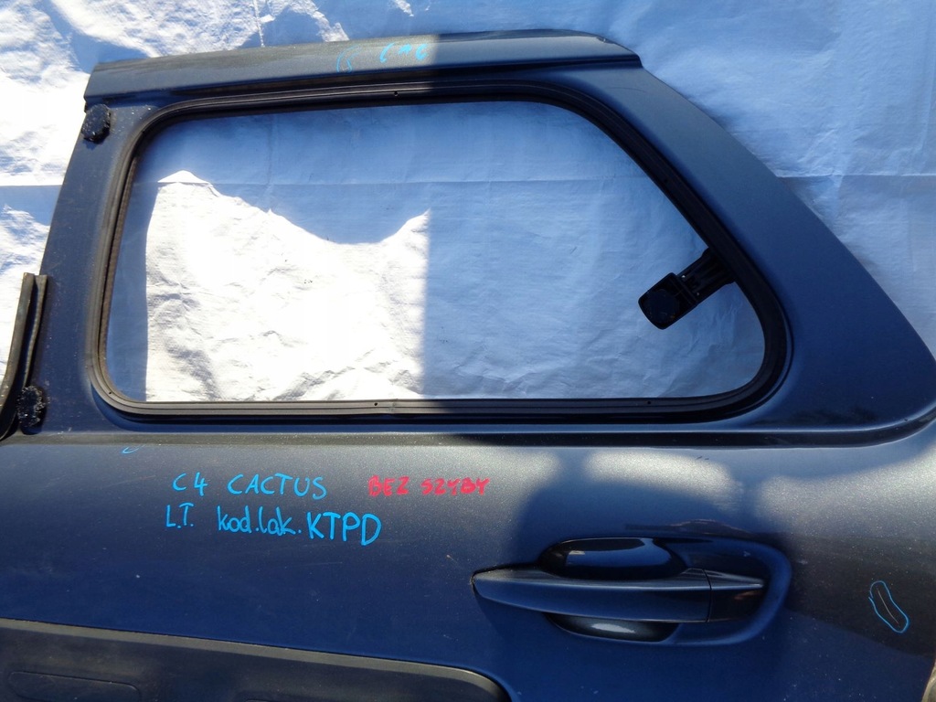 фото №2, Citroen c4 cactus дверь левая задние задняя ktpd