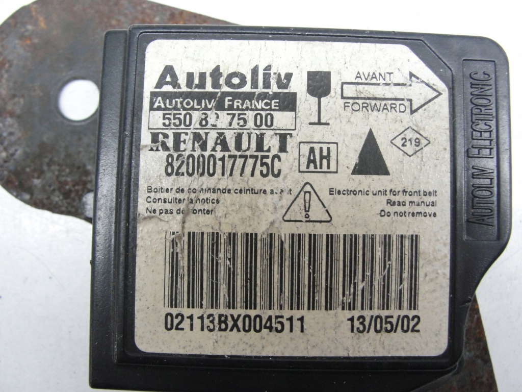 фото №2, Модуль датчик подушка безопасности renault vel satis 550897500