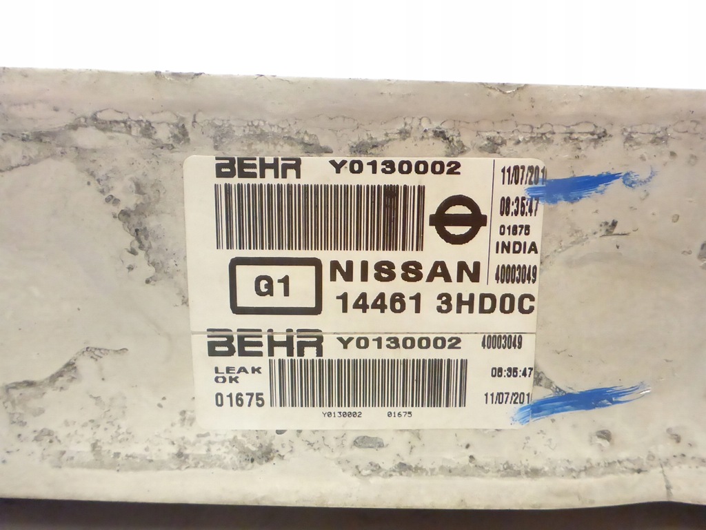 фото №7, Радіатор повітря інтеркулер note e12 13- 1.2 t