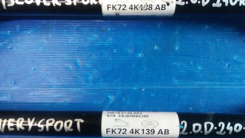 фото №2, Discovery sport 2.0 d 180km привідний вал задня fk724k138ab