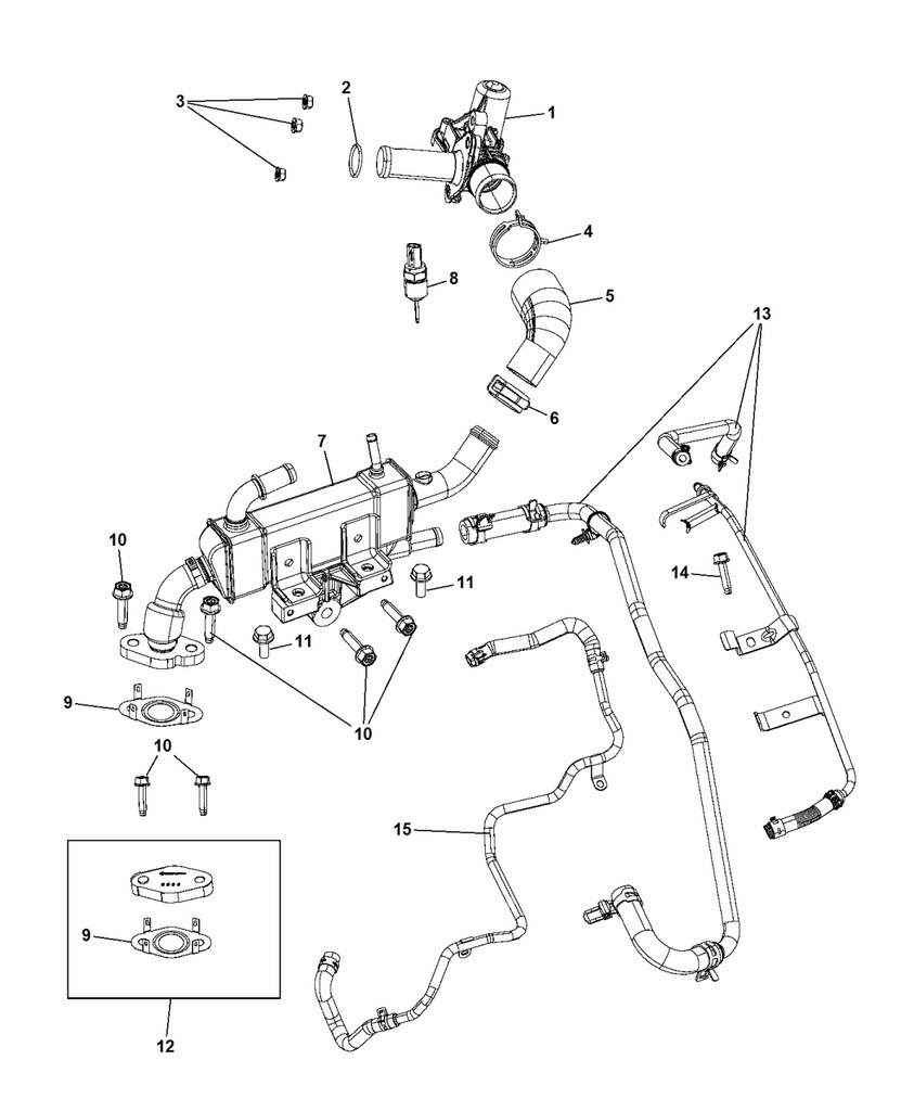 фото №5, Pacifica 2016-2020r передняя трубка wody