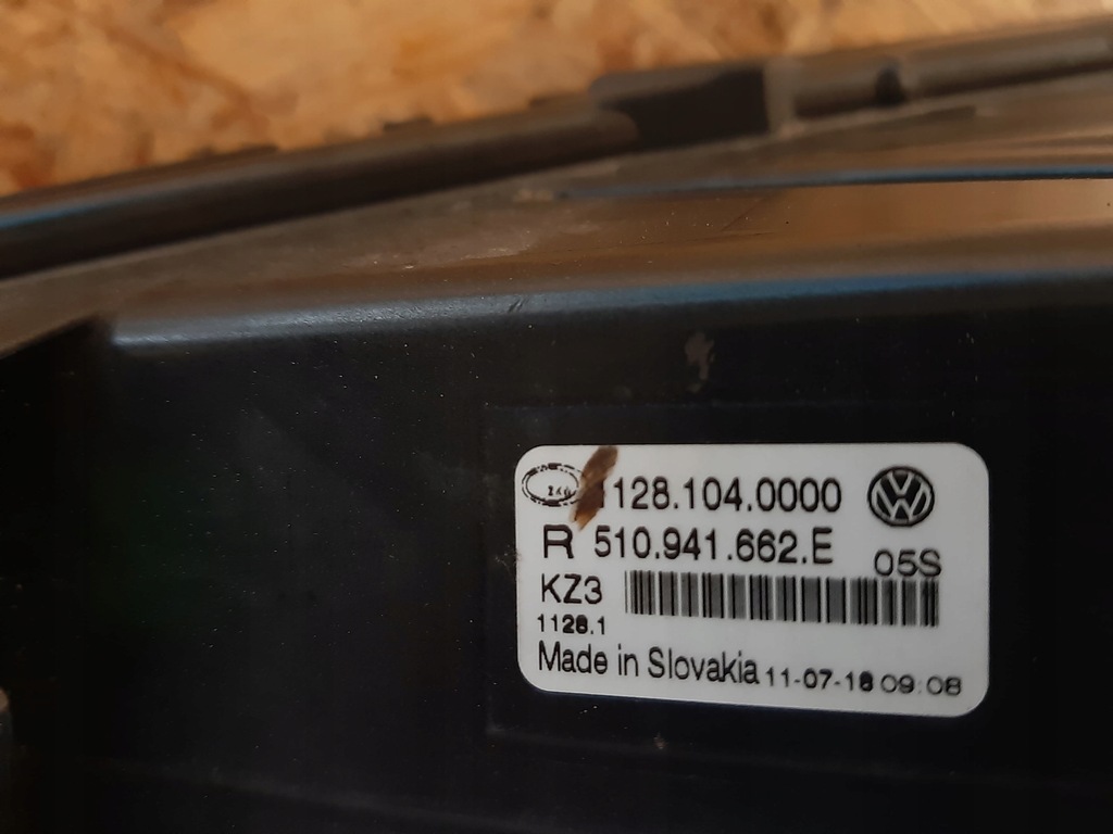 фото №5, Противотуманная фара правый vw golf vii sportsvan 510941662e