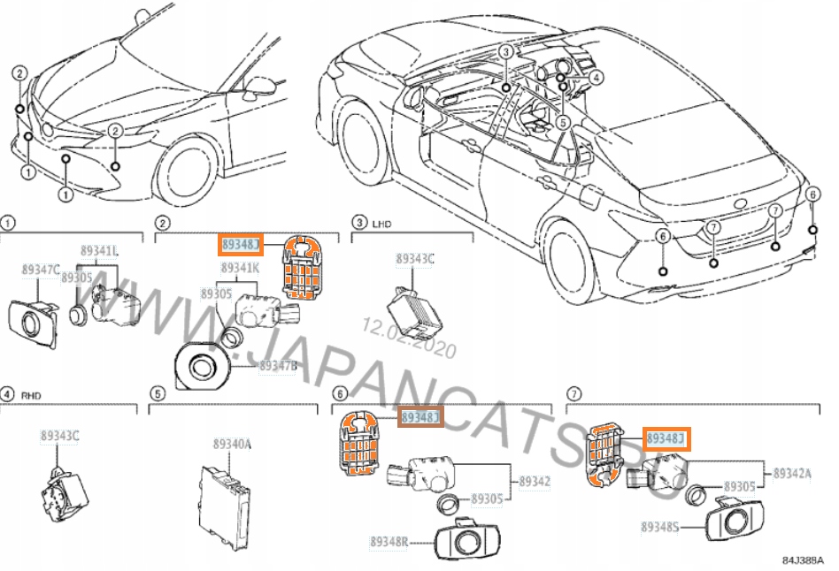 фото №8, Lexus es 2018- кронштейн корзина кронштейн датчиков