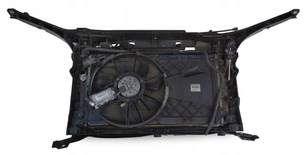 фото №2, Mazda 3 bk 1.6cd pas передний радиатор вентилятор