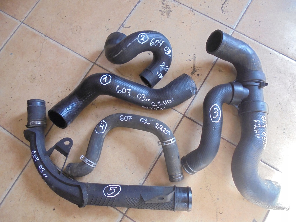 фото №4, Peugeot 607 2.2hdi труба шланг 03' sedan