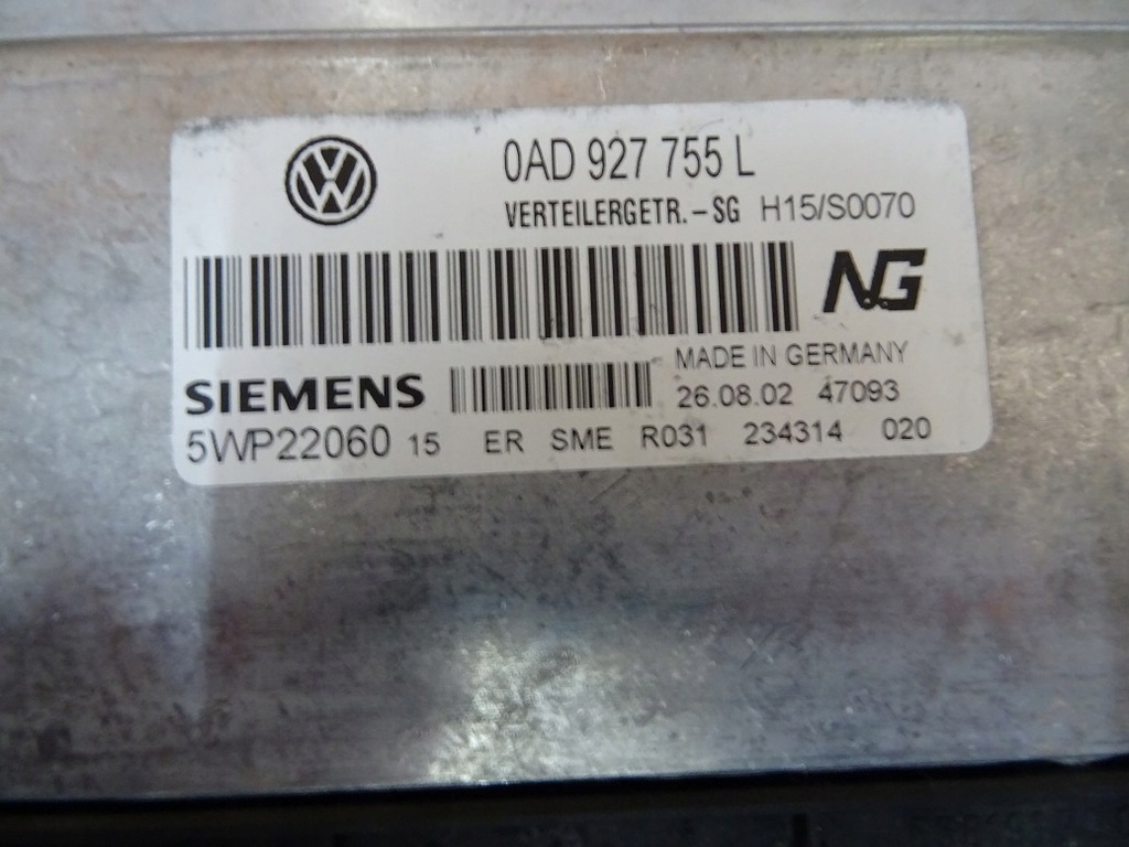 фото №6, Блок управления коробки 0ad927755ab aj bg l at touareg