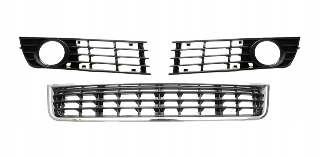 фото №1, Решітка радіатора решітка бампера audi a4 b6 00-04 комплект