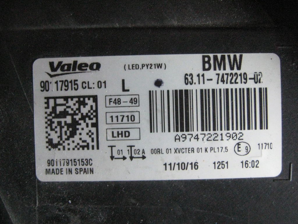 фото №8, Ліва лампа - full led - bmw x1 f48