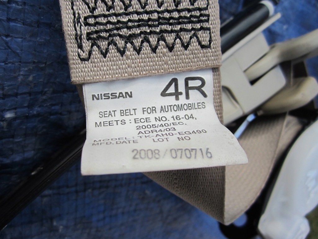 фото №3, Nissan murano z51 pas безопасности правый задняя