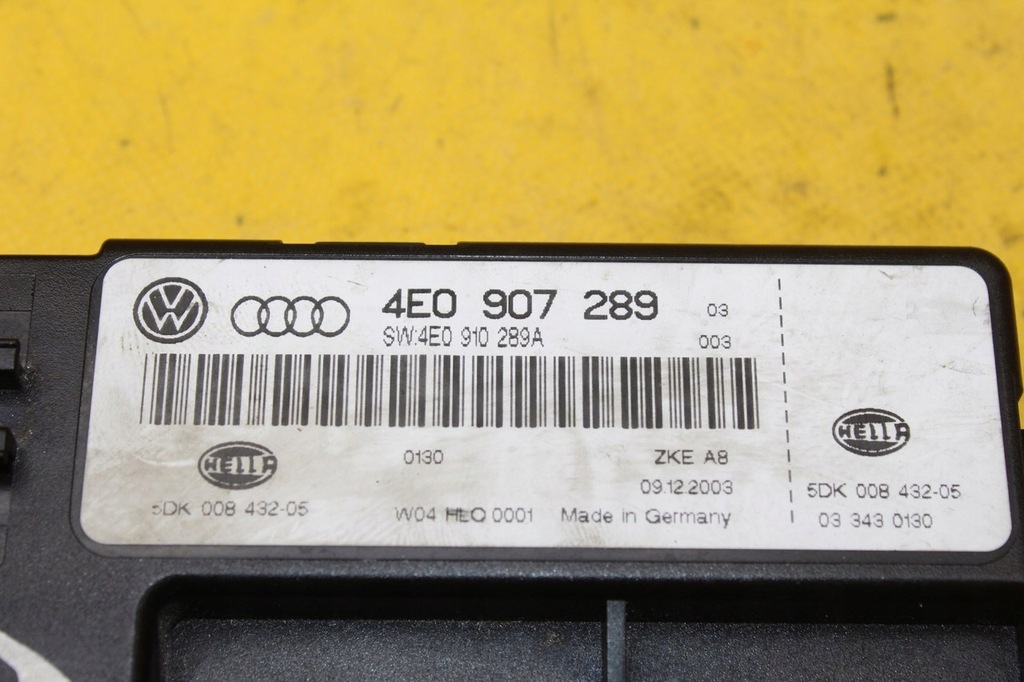 фото №5, Модуль комфорта a8 d3 4.0tdi 4e0907289