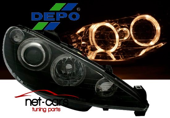 Купити Лампи фари peugeot 206 98-06 angel eyes b