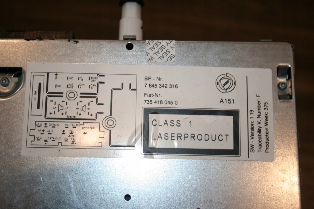 фото №3, Fiat croma радио оригинал