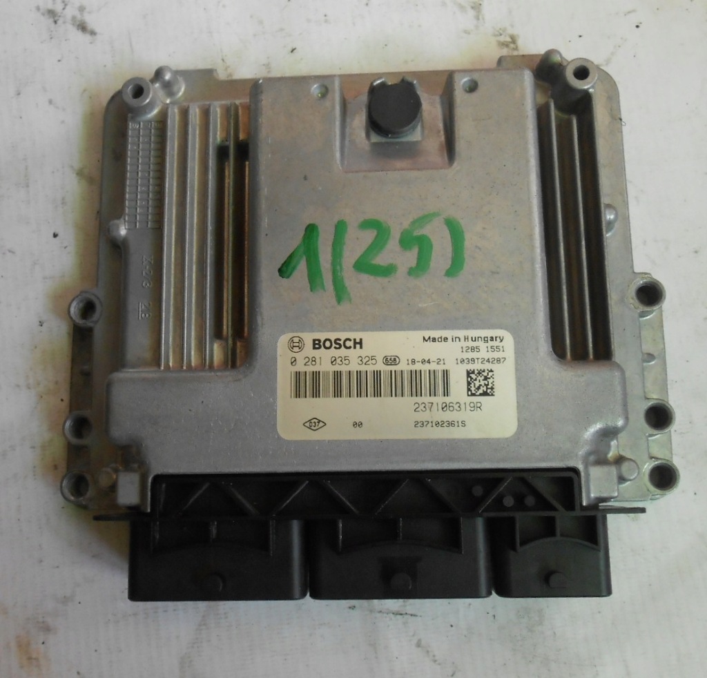фото №1, Renault clio iv lift 1,5dci бортовой компьютер 0281035325