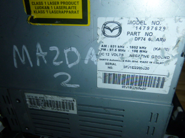 фото №3, Mazda 2 07-10 радио cd 14797629