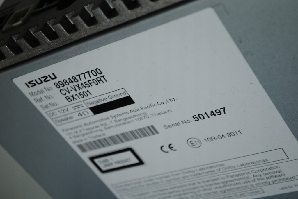 фото №6, Радіо cd isuzu 8984877700