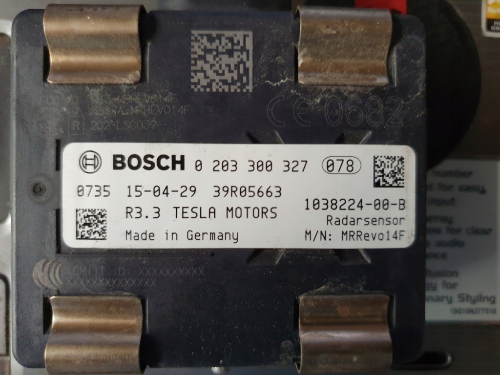 Tesla s радар distronic 1038224-00-b Зі Шроту