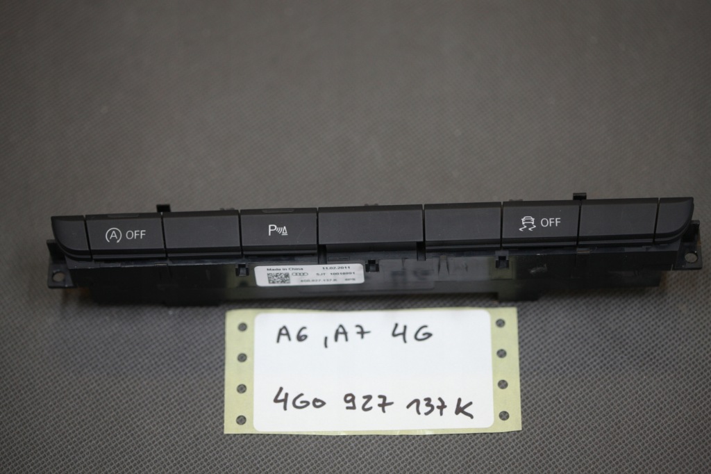 фото №1, Перемикачі кнопки audi a6 a7 4g0927137k