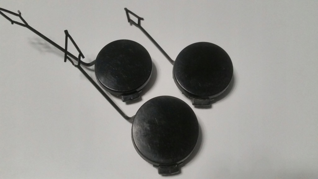 Купити Vw touran рестайлінг  заглушка фаркоп чорний mat задній 1t0