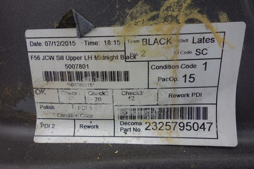 фото №6, Молдинг порог левая mini f56 jcw a94