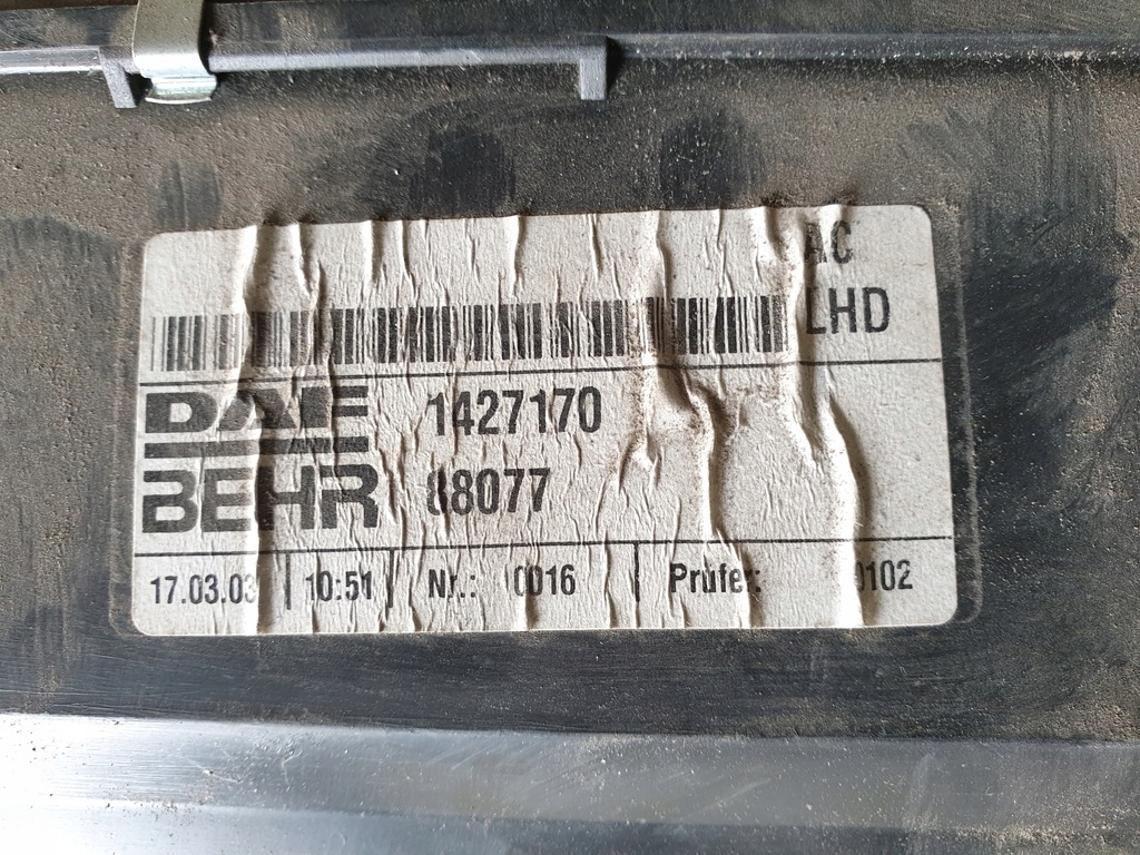 фото №7, Daf xf95 xf 95 отопитель воздуходувка отопителя