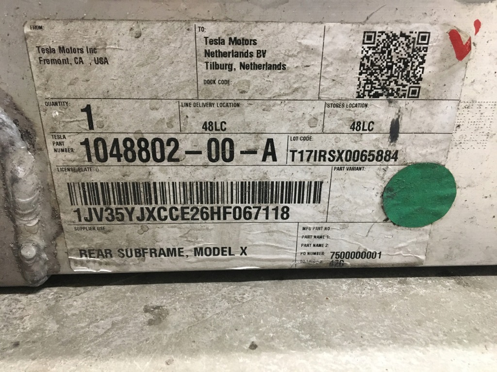 фото №5, Tesla x подрамник подрамник задний