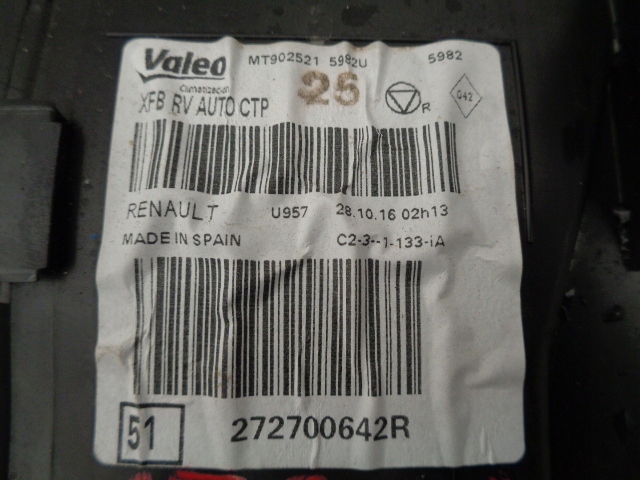 фото №7, Megane iv 4 отопитель с кондиционер 272700642r