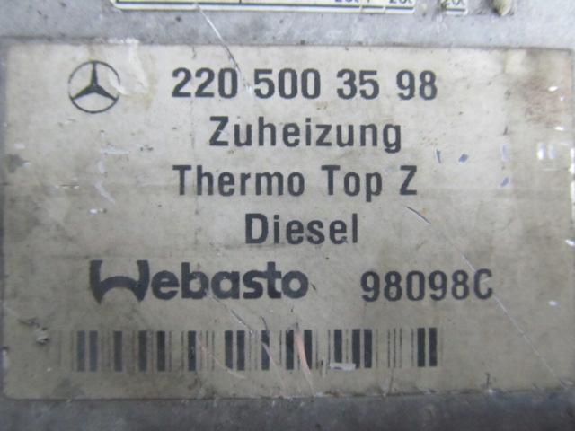 фото №5, Обогреватель webasto top z/c-d mercedes 2205003598
