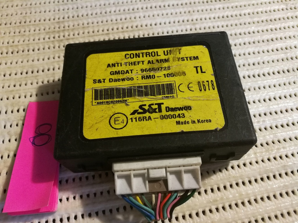 фото №2, Блок керування модуль сигналізація chevrolet aveo